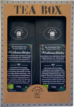 Preview: Bio schwarzer Weihnachtstee Set 2x 100g