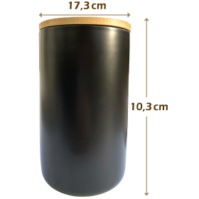 Keramikdose mit Bambusdeckel