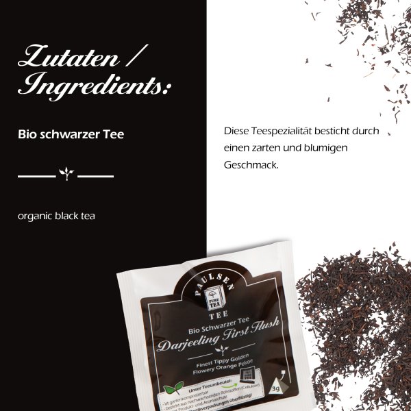 Bio Darjeeling First Flush, schwarzer Tee