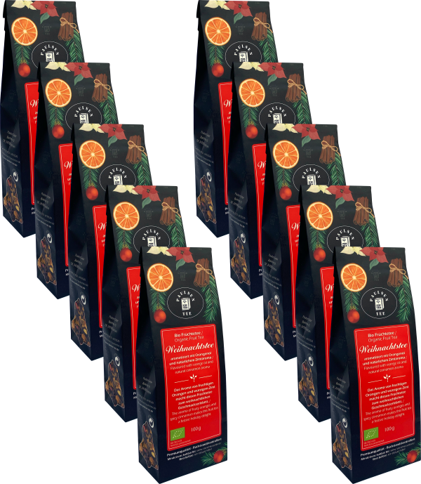 Bio Früchtetee Weihnachtstee - 10 x 100g
